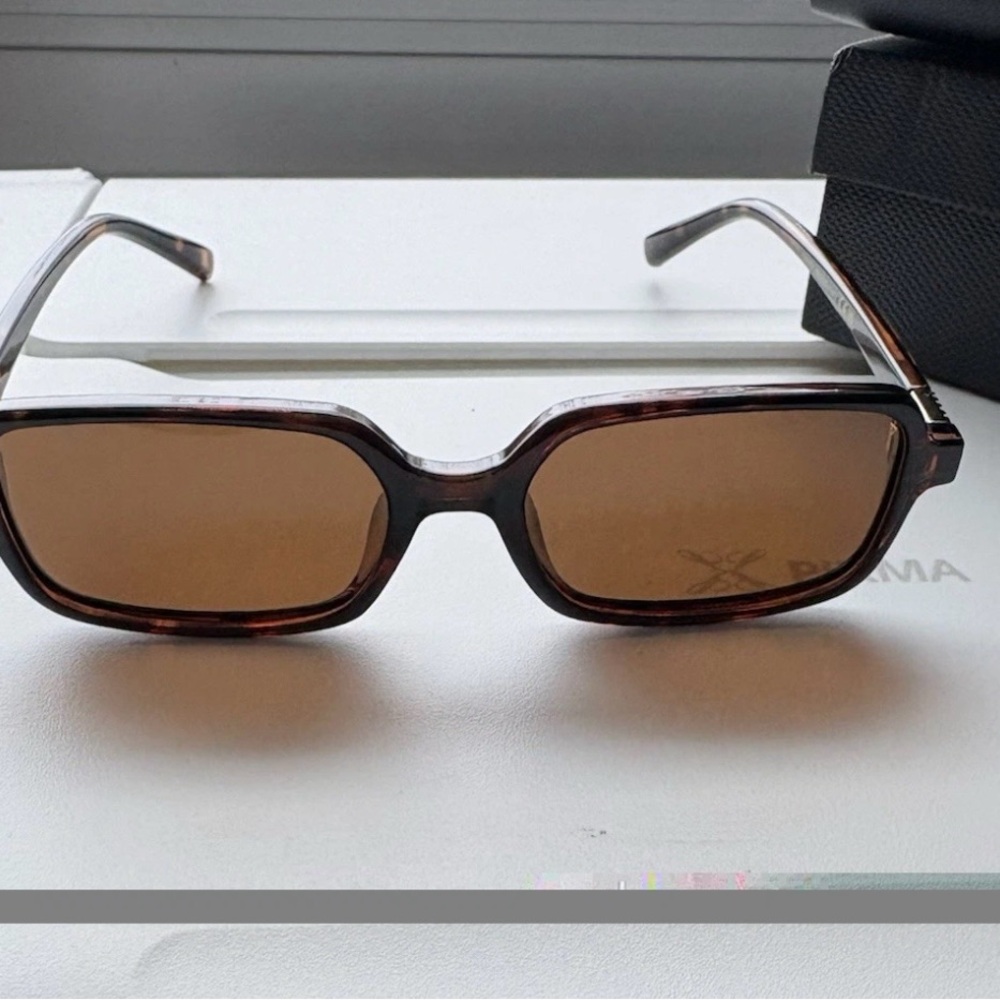 Brown Rectangular Sunglasses - image 1